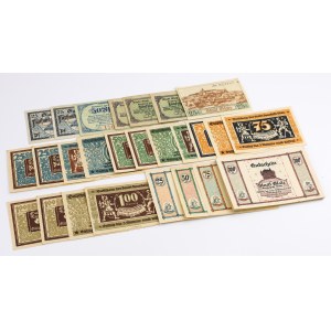 Glatz (Klodzko), PACK of notgelds from 1918-21 (~57pcs)