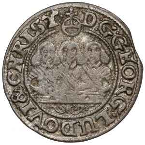 Sliezsko, Three Brothers, 1 krajcar 1653, Brzeg