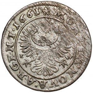 Slezsko, Jiří III. z Brzegu, 3 krajcara 1661 EW, Brzeg