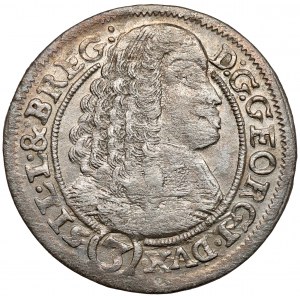 Slezsko, Jiří III. z Brestu, 3 krajcary 1661 EW, Brzeg - 1-6-6-1