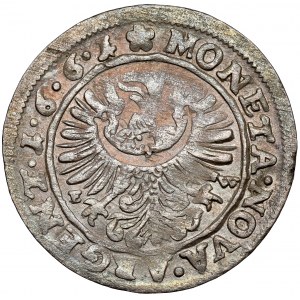 Sliezsko, Juraj III. z Brestu, 3 krajcary 1661 EW, Brzeg - 1-6-6-1