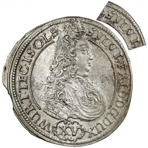 Sliezsko, Sylvius Frederick, 15 krajcars 1694 IIT, Olesnica - bez DG