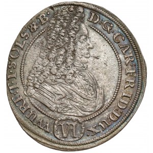 Śląsk, Karol Fryderyk, 6 krajcarów 1715 CVL, Oleśnica