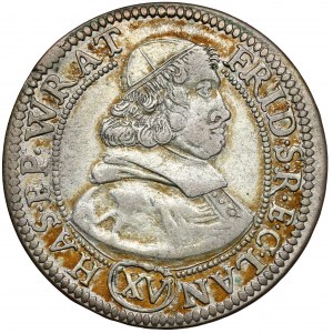 Silesia, Frederick of Hesse, 15 krajcars 1680 LPH, Nysa