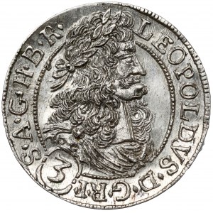 Rakúsko, Leopold I., 3 krajcars 1694, Hall