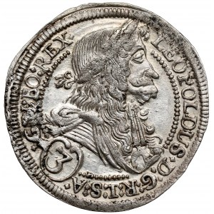 Rakousko, Leopold I, 3 krajcars 1701 IA, Graz