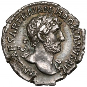 Hadrian (117-138 n.e.) Denar - Minerwa - B.ładny