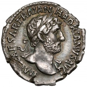 Hadrián (117-138 n. l.) Denár - Minerva - B.pretty