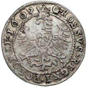 Zygmunt III Waza, Grosz Kraków 1607 - Lewart w OZDOBNEJ