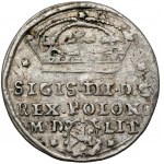 Sigismund III Vasa, The Cracow 1607 penny - Lewart in the OVERLAPPING