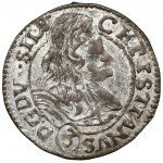 Sliezsko, Chrystian Wallach, 3 krajcary 1689 - dobový falzifikát - krásny