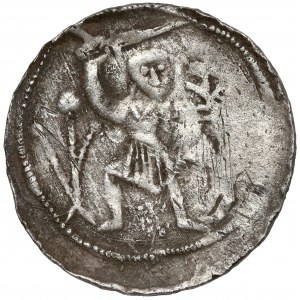 Ladislaus II the Exile, Denarius - Fight with the Lion