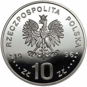 10 złotych 1996 Zygmunt II August - półpostać