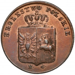 November Uprising, 3 pennies 1831 KG - paws BENT - rare