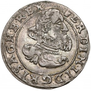 Schlesien, Ferdinand II, 3 krajcars 1624, Nysa - OHNE Initialen - sehr selten