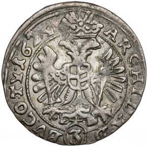 Sliezsko, Ferdinand II, 3 krajcary 1624, Nysa - BEZ iniciál - veľmi zriedkavé