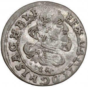 Sliezsko, Ferdinand II, 3 krajcary 1624 IIH, Nysa - vzácne
