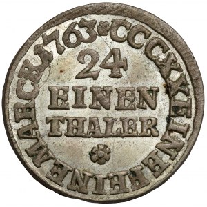 Frederick Christian, 1/24 thaler 1763 IFóF, Leipzig - BEAUTIFUL