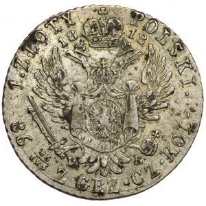 1 polský zlotý 1818 IB - velmi pěkný