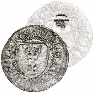 Casimir IV Jagiellonian, Szeląg Gdansk - eagle WITHOUT crown - RARE