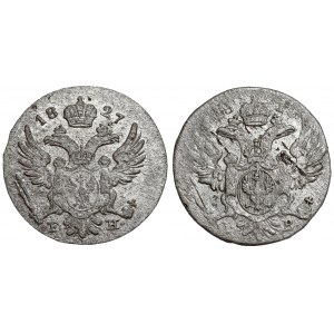 5 groszy polskich 1816? i 1827, zestaw (2szt)