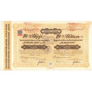 Galicyjskie Tow. Naftowe GALICJA, 10x 238 mkp 1924