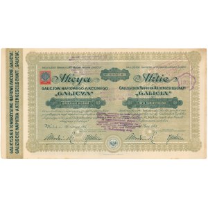 Galicyjskie Towarzystwo Naftowe GALICJA, 200 kr 1913