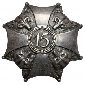 Abzeichen des 15. Infanterieregiments Wilczki - SILBER