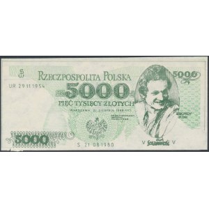 Solidarity, 5,000 zloty 1980 Zbigniew Bujak