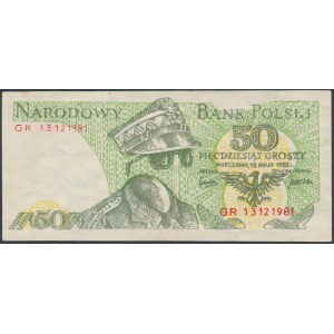 Solidarity, 50 pennies 1982 - Jaruzelski