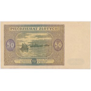 50 zloty 1946 - large letter