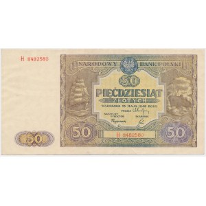 50 zloty 1946 - large letter