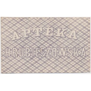 Hrubieszów, APTEKA, 5 kopiejek 1861 - blankiet