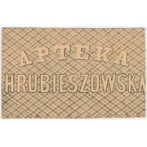 Hrubieszow, pharmacy, 15 kopecks 1861 - blank