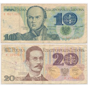Solidarität, 10 und 20 Zloty 1982 - Briefmarke WYBORY (2 Stck.)