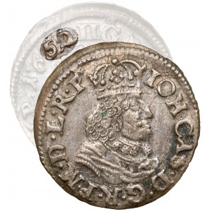 Johannes II. Kasimir, Doppel-Grosz Danzig 1652 GR - seltenes Jahr