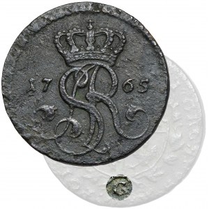 Poniatowski, 1765-G penny, Krakow - large G - very rare