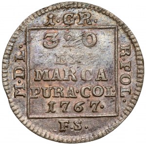 Poniatowski, 1767 F.S. silver penny - nice