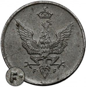 Kingdom of Poland, 1 fenig 1918 - dot after F