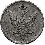 Kingdom of Poland, 1 fenig 1918 - dot after F