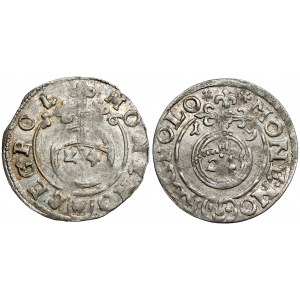 Sigismund III. Wasa, Halbspur Bromberg 1616 und 1619, Satz (2 Stück)