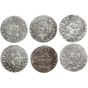 Sigismund III. Vasa, Halbketten 1621-1633, Bromberg, Königsberg und Elblag (6 Stck.)