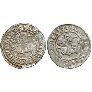 Sigismund I the Old, Vilnius 1509 and 1513 half-penny (2pcs)