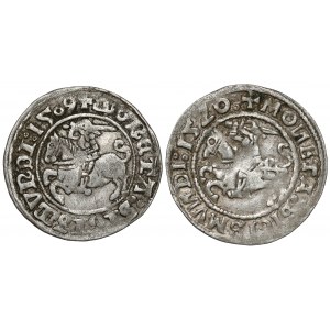 Sigismund I the Old, Vilnius half-penny 1509-1520 (2pcs)