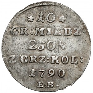 Poniatowski, 10 grošov 1790 E.B..