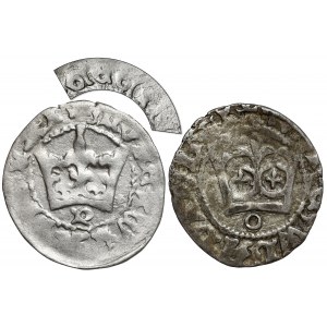 Wladyslaw II Jagiello, Cracow half-penny - including GEGIS (2pcs)