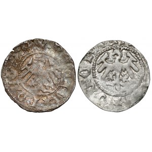 Ladislaus II Jagiello, Cracow half-penny - set (2pcs)