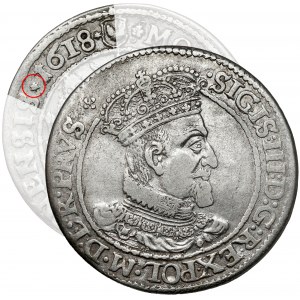 Sigismund III Vasa, Ort Gdansk 1618 - Datum zwischen Sternen - RARE