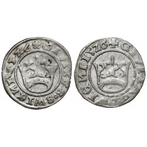 Schlesien, Świdnica, Ludwik Jagiellończyk, Świdnica halber Pfennig 1526, einschließlich VNEBO (2 St.)