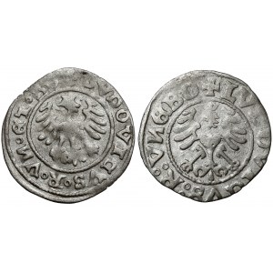 Schlesien, Świdnica, Ludwik Jagiellończyk, Świdnica halber Pfennig 1526, einschließlich VNEBO (2 St.)